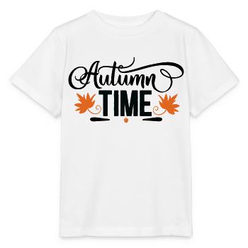 Heure d’automne - T-shirt bio MINI CREATOR Stanley/Stella Enfant - blanc - Devant - Maike (125cm)
