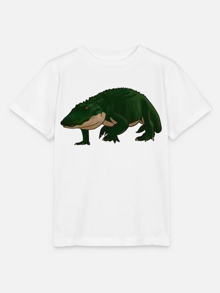 Alligator - Stanley/Stella Kinder T-Shirt MINI CREATOR  - Weiß