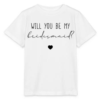 Will you be my Bridesmaid? - Stanley/Stella Kinder T-Shirt MINI CREATOR  - Weiß - Vorne - Maike (125cm)