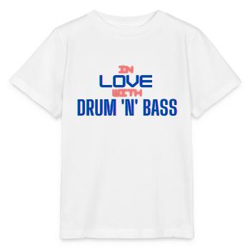 AMOUREUX DE LA DRUM AND BASS - T-shirt bio MINI CREATOR Stanley/Stella Enfant - blanc - Devant - Maike (125cm)
