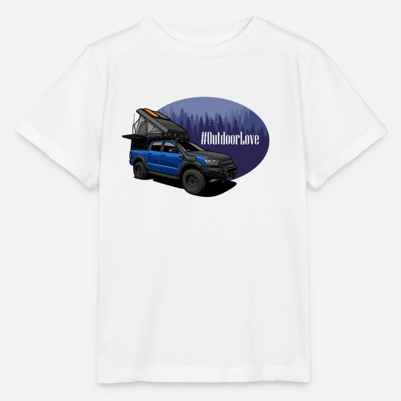 Ramassage // Cabine // Extérieur - T-shirt bio MINI CREATOR Stanley/Stella Enfant - blanc