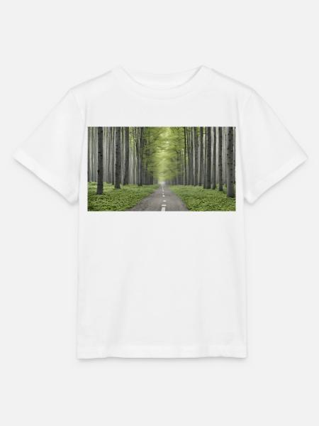 Strasse im Wald - Stanley/Stella Kinder T-Shirt MINI CREATOR  - Weiß