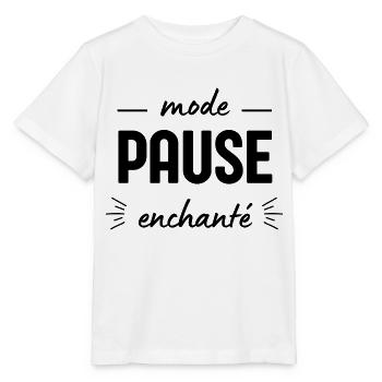 Enchanted Pause Mode - Stanley/Stella MINI CREATOR Kids’ T-Shirt - white - Front - Maike (125cm)