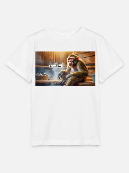 Wortspiel mehrdeutiger Ausdruck – Affenhitze - Stanley/Stella Kinder T-Shirt MINI CREATOR - Weiß