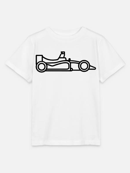 Rennwagen - Stanley/Stella Kinder T-Shirt MINI CREATOR  - Weiß