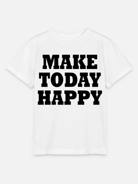 Make today happy - Stanley/Stella Kinder T-Shirt MINI CREATOR - Weiß
