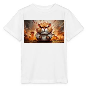 Animaux mignons - hamster - T-shirt bio MINI CREATOR Stanley/Stella Enfant - blanc - Devant - Maike (125cm)