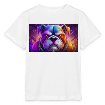 Animaux mignons - bouledogue - T-shirt bio MINI CREATOR Stanley/Stella Enfant - blanc - Devant - Maike (125cm)