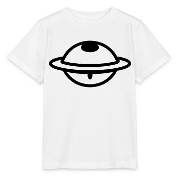 fliegende Untertasse - Stanley/Stella Kinder T-Shirt MINI CREATOR  - Weiß - Vorne - Maike (125cm)