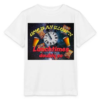 Time is an illusion - Stanley/Stella MINI CREATOR Kids’ T-Shirt - white - Front - Maike (125cm)