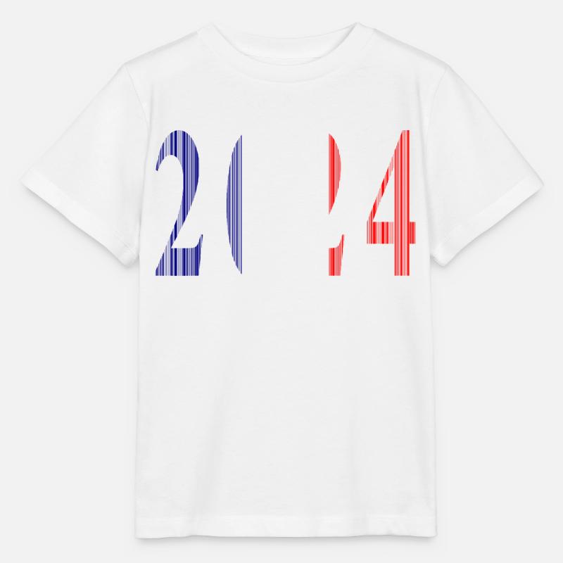 2024 Blau Weiß Rot - Stanley/Stella Kinder T-Shirt MINI CREATOR  - Weiß