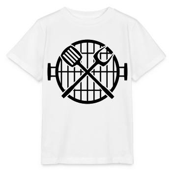 grill - Stanley/Stella MINI CREATOR Kids’ T-Shirt - white - Front - Maike (125cm)