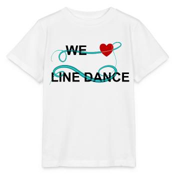 We love linedance - Stanley/Stella MINI CREATOR Kids’ T-Shirt - white - Front - Maike (125cm)