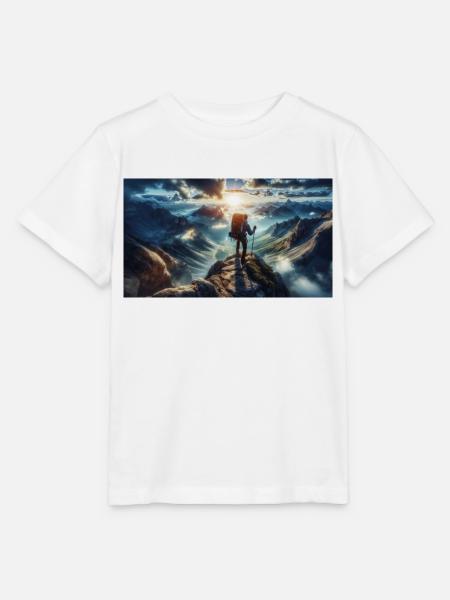 Wanderer an der Spitze - Stanley/Stella Kinder T-Shirt MINI CREATOR - Weiß