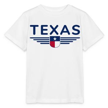 Texas Fan T-Shirt – Lone Star Style - T-shirt bio MINI CREATOR Stanley/Stella Enfant - blanc - Devant - Maike (125cm)
