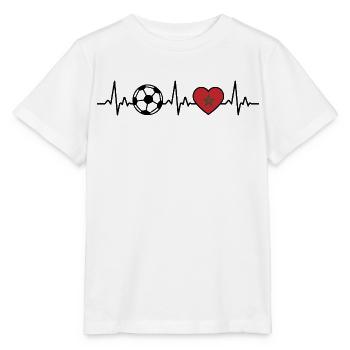 Football Marocain Heartbeat Marocains - T-shirt bio MINI CREATOR Stanley/Stella Enfant - blanc - Devant - Maike (125cm)