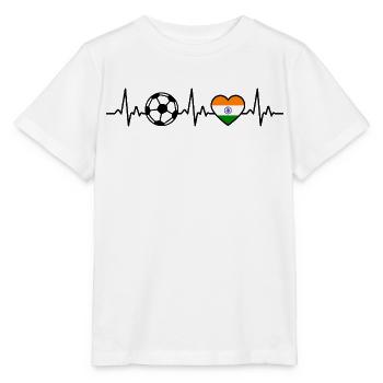 Football Inde Heartbeat Inde - T-shirt bio MINI CREATOR Stanley/Stella Enfant - blanc - Devant - Maike (125cm)