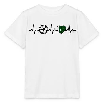 Battement de cœur du Football pakistanais - T-shirt bio MINI CREATOR Stanley/Stella Enfant - blanc - Devant - Maike (125cm)