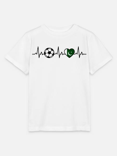 Pakistan Fußball Herzschlag Pakistan - Stanley/Stella Kinder T-Shirt MINI CREATOR - Weiß
