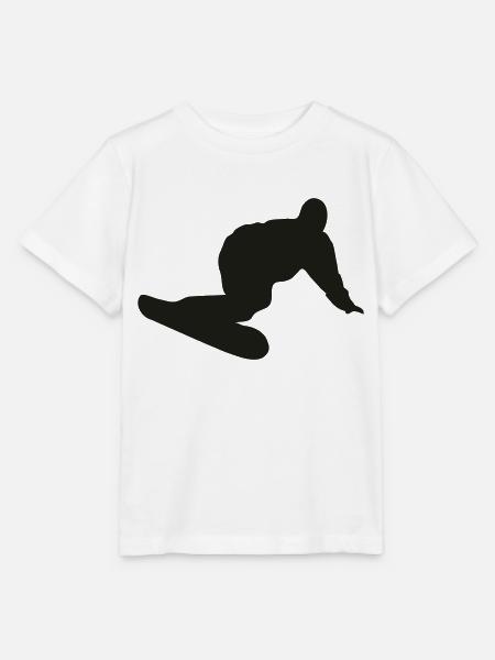 Snowboarder - Snowboard - Stanley/Stella Kinder T-Shirt MINI CREATOR - Weiß