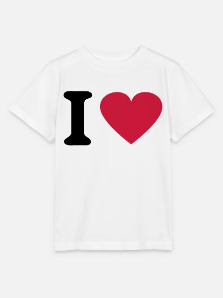 I Herz - Stanley/Stella Kinder T-Shirt MINI CREATOR  - Weiß