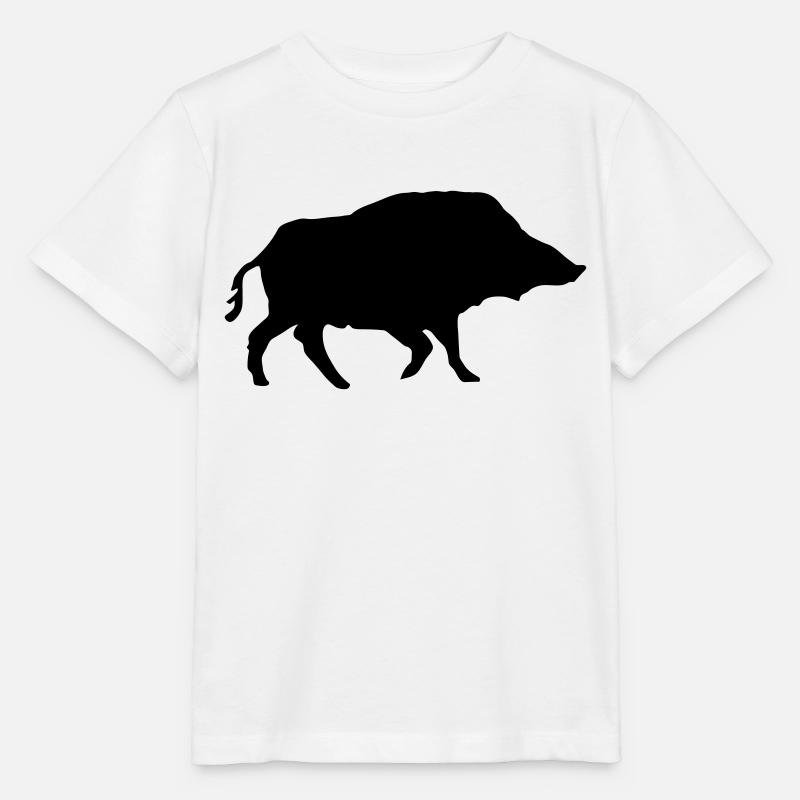 Wildschwein - Stanley/Stella Kinder T-Shirt MINI CREATOR  - Weiß