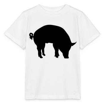 pig - Stanley/Stella Kinder T-Shirt MINI CREATOR  - Weiß - Vorne - Maike (125cm)