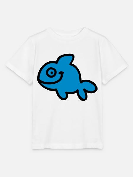 Fish - Fisch - Stanley/Stella Kinder T-Shirt MINI CREATOR  - Weiß