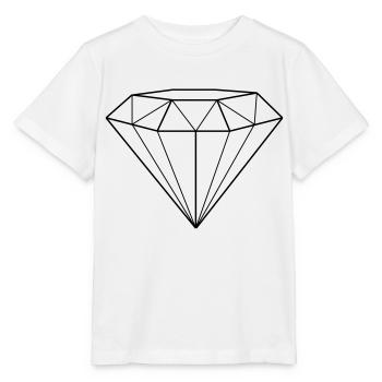 diamant - T-shirt bio MINI CREATOR Stanley/Stella Enfant - blanc - Devant - Maike (125cm)