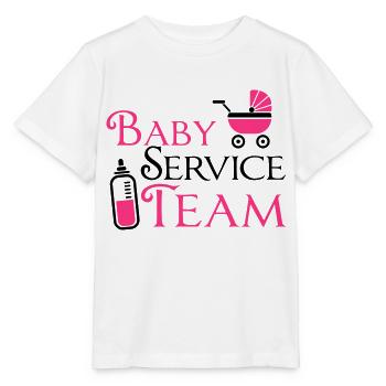 Baby Service Team - Stanley/Stella Kinder T-Shirt MINI CREATOR  - Weiß - Vorne - Maike (125cm)