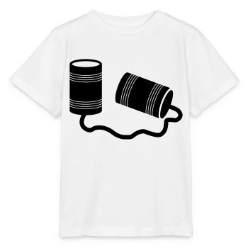 phone cans - Stanley/Stella MINI CREATOR Kids’ T-Shirt - white - Front - Maike (125cm)