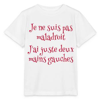 Je ne suis pas maladroit - T-shirt bio MINI CREATOR Stanley/Stella Enfant - blanc - Devant - Maike (125cm)