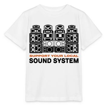 support sound system - T-shirt bio MINI CREATOR Stanley/Stella Enfant - blanc - Devant - Maike (125cm)
