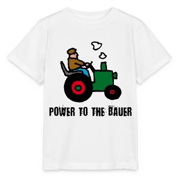 power_to_the_bauer_c - Stanley/Stella MINI CREATOR Kids’ T-Shirt - white - Front - Maike (125cm)