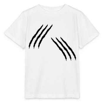 Scratch Cats Monster Attack Wound Flesh Wound - Stanley/Stella MINI CREATOR Kids’ T-Shirt - white - Front - Maike (125cm)