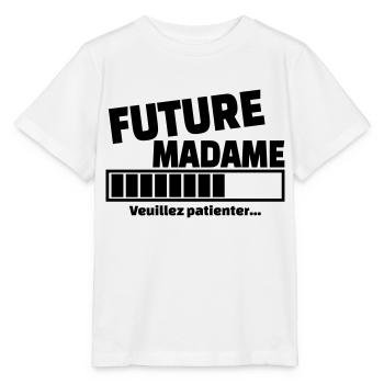 future madame - T-shirt bio MINI CREATOR Stanley/Stella Enfant - blanc - Devant - Maike (125cm)