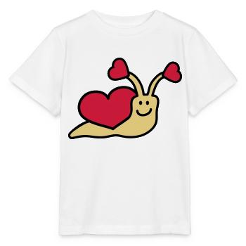 love_snail_3c - T-shirt bio MINI CREATOR Stanley/Stella Enfant - blanc - Devant - Maike (125cm)
