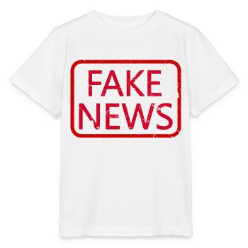 FAKE NEWS - Stanley/Stella MINI CREATOR Kids’ T-Shirt - white - Front - Maike (125cm)