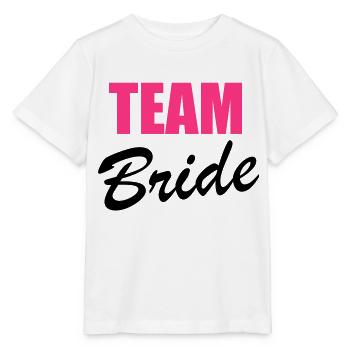 Team Bride - Stanley/Stella MINI CREATOR Kids’ T-Shirt - white - Front - Maike (125cm)