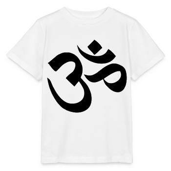 Om Ornament - Stanley/Stella Kinder T-Shirt MINI CREATOR  - Weiß - Vorne - Maike (125cm)
