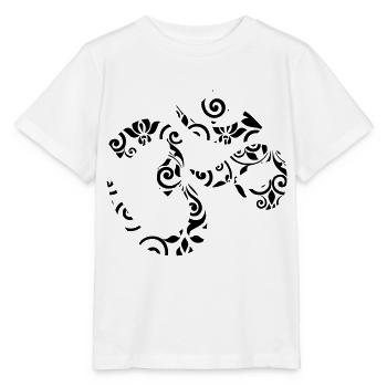 Om Ornament - T-shirt bio MINI CREATOR Stanley/Stella Enfant - blanc - Devant - Maike (125cm)