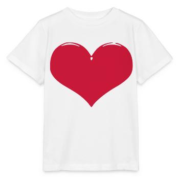 Red Heart - Stanley/Stella MINI CREATOR Kids’ T-Shirt - white - Front - Maike (125cm)