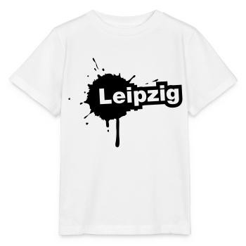 Leipzig Splatter - Stanley/Stella Kinder T-Shirt MINI CREATOR  - Weiß - Vorne - Maike (125cm)