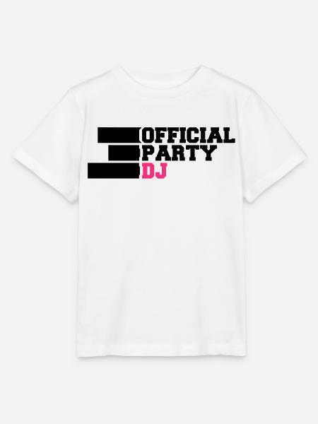 Official Party DJ - Stanley/Stella Kinder T-Shirt MINI CREATOR - Weiß