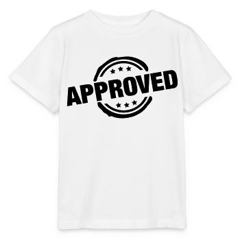 approved_stamp_tk1 - T-shirt bio MINI CREATOR Stanley/Stella Enfant - blanc - Devant - Maike (125cm)
