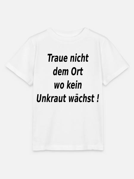 Ort Unkraut Garten - Stanley/Stella Kinder T-Shirt MINI CREATOR - Weiß