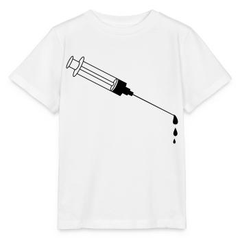 Blood Syringe - Stanley/Stella MINI CREATOR Kids’ T-Shirt - white - Front - Maike (125cm)
