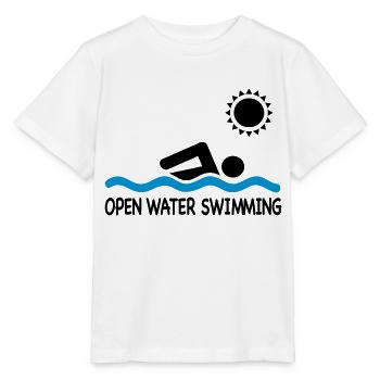 open water swimming - Stanley/Stella Kinder T-Shirt MINI CREATOR  - Weiß - Vorne - Maike (125cm)