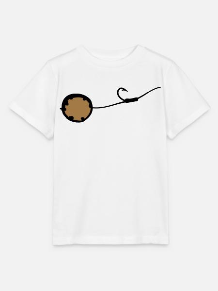(haken_mit_boilie_2c) - Stanley/Stella Kinder T-Shirt MINI CREATOR - Weiß