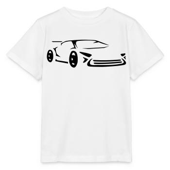 Schnelles Supercar Konzept Auto Sportwagen Rennen - Stanley/Stella Kinder T-Shirt MINI CREATOR  - Weiß - Vorne - Maike (125cm)
